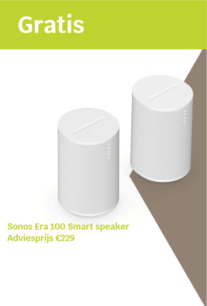 Maak kans op een Sonos Era 100 smart speaker!